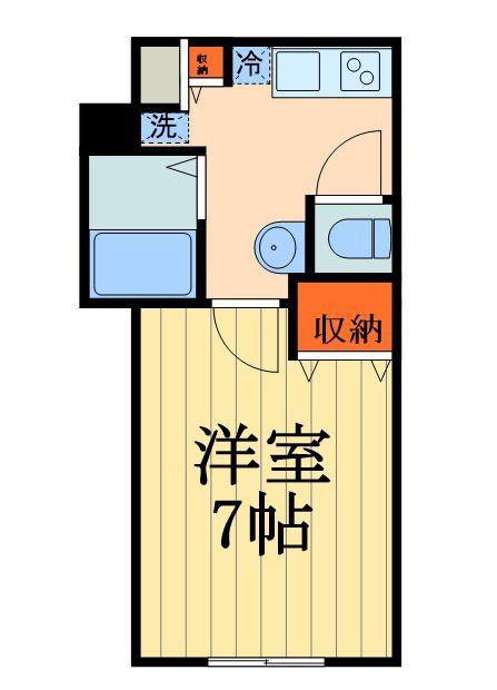 グランコート川口 THE ノース(1K/2階)の間取り写真