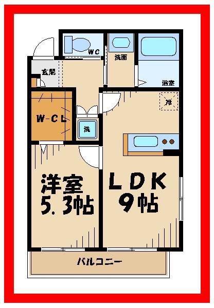 メゾン・ピュイ(1LDK/2階)の間取り写真