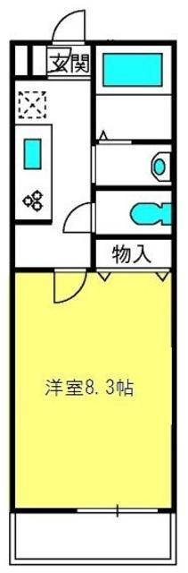 A-STYLE(1K/2階)の間取り写真
