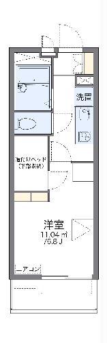 レオパレス大智(1K/1階)の間取り写真