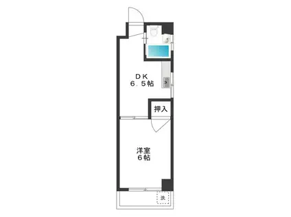 第3志村ビル(1DK/7階)の間取り写真