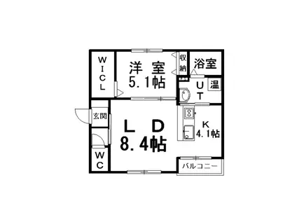 SHERWOOD(1LDK/3階)の間取り写真