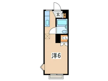 グリーンヒル横浜(ワンルーム/1階)の間取り写真