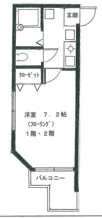 メーハン高谷 1階階 間取り