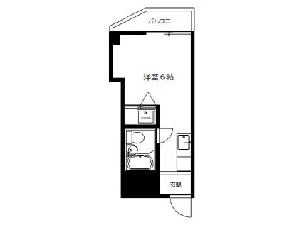 新井マンション(ワンルーム/3階)の間取り写真