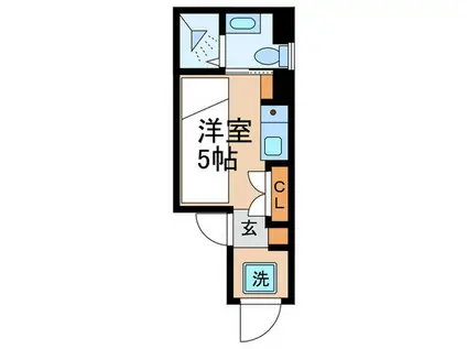 RPレジデンス早稲田(ワンルーム/1階)の間取り写真