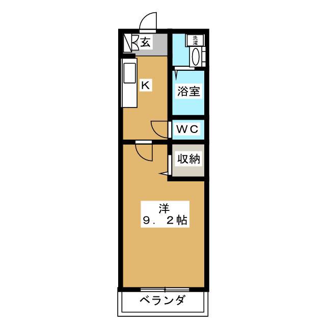 ウィンザー駅前館(1K/1階)の間取り写真