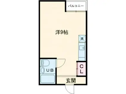 F BOX HOUSE(ワンルーム/2階)の間取り写真