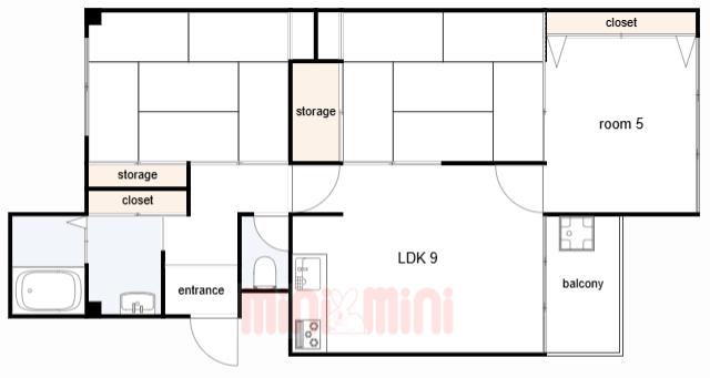 塩屋3号棟(3LDK/2階)の間取り写真