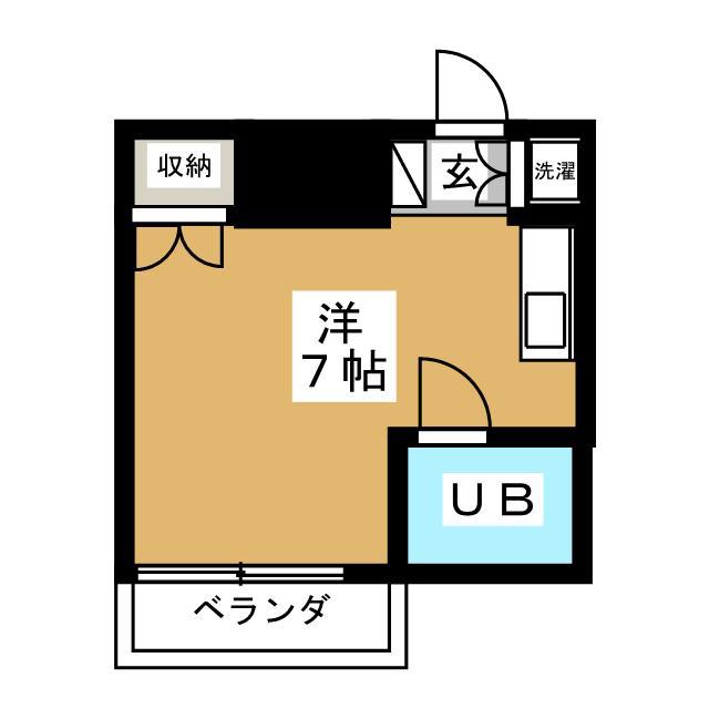 TOP市川真間駅前第1(ワンルーム/1階)の間取り写真