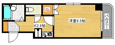 大村ビル(1K/3階)の間取り写真