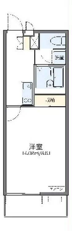 レオネクストハッピーエイトII 2階階 間取り