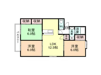 SHAMROCK(3LDK/2階)の間取り写真