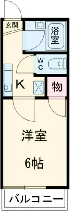フラットアイトーン 2階階 間取り
