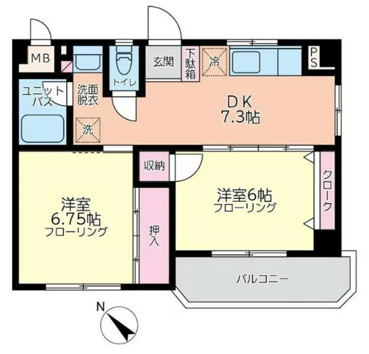 コーラルハイム小机 3階階 間取り