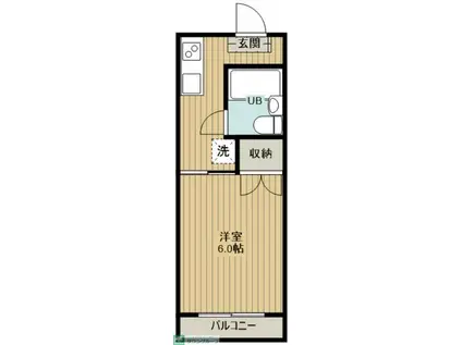 トータルコート(1K/2階)の間取り写真