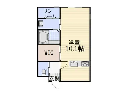 MAISON DE AVION (ワンルーム/2階)の間取り写真