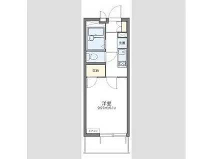 レオパレスマイン金山(1K/2階)の間取り写真