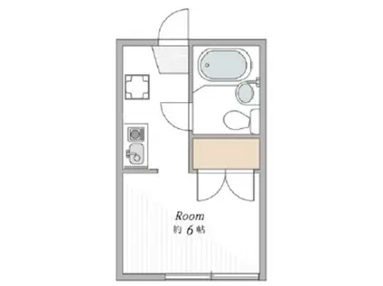 コートM&A PART4(1K/2階)の間取り写真