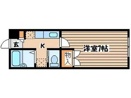 ウィンストン116(1K/2階)の間取り写真
