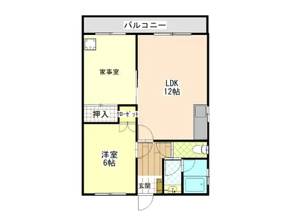 オレンジ ハイツ(2LDK/3階)の間取り写真