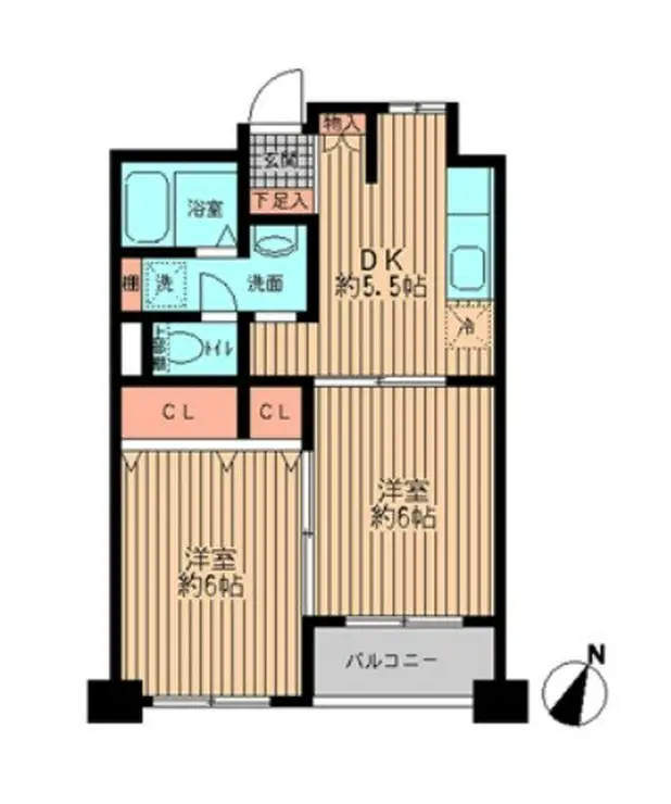 プライムアーバン勝どき 7階階 間取り