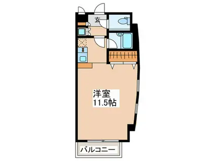 ブライトンコート(ワンルーム/1階)の間取り写真