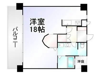 サンシャイン妙見表参道(ワンルーム/8階)の間取り写真