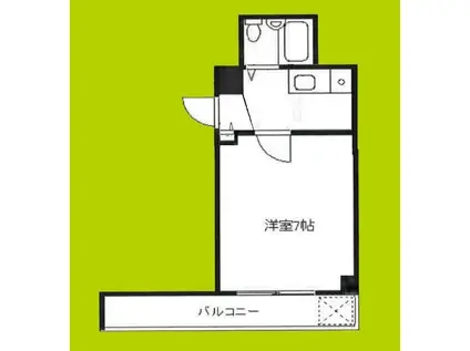 ホワイトグロリア(1K/5階)の間取り写真