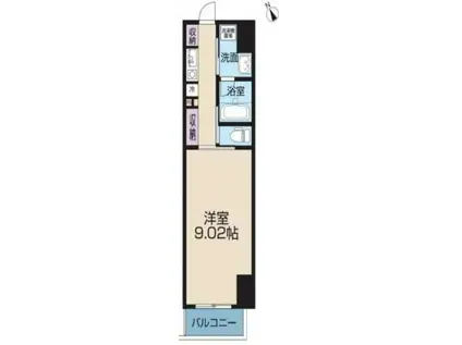 レピュア王子本町(1K/3階)の間取り写真