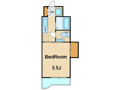 パレスアンドーラ(1K/5階)の間取り写真