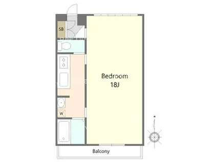 COTE D AZUL(1K/9階)の間取り写真