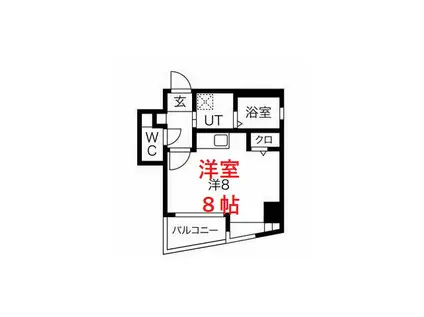 スパシエルクス五反田(ワンルーム/10階)の間取り写真