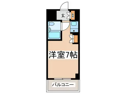 ビッグフォレスト町田(ワンルーム/1階)の間取り写真