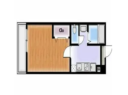 グラシア(1K/2階)の間取り写真