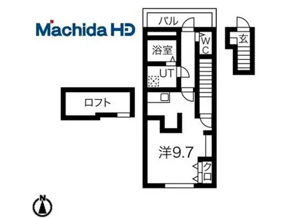 あんしん小畑町08-13001(1K/2階)の間取り写真