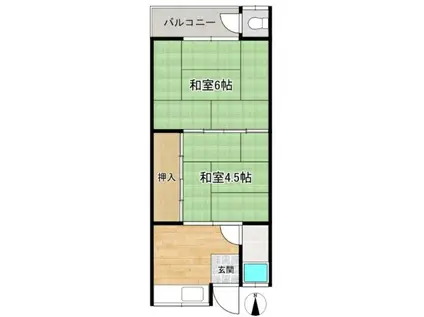 乙井マンション(2K/2階)の間取り写真