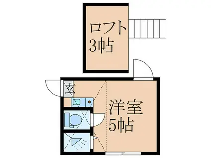 フェリスアート(ワンルーム/2階)の間取り写真
