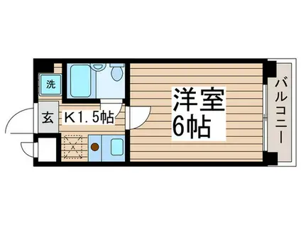 HEARTY KAMEIDO(1K/8階)の間取り写真