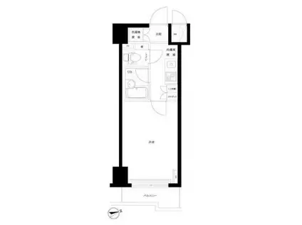 ルーブル大塚参番館(1K/11階)の間取り写真