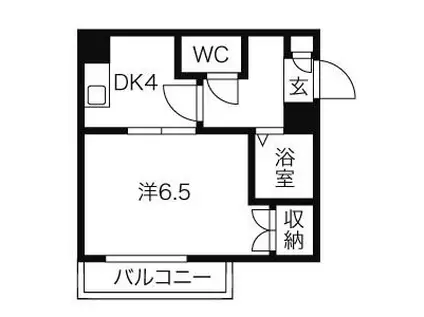 メゾンドマルキーズ(1DK/1階)の間取り写真