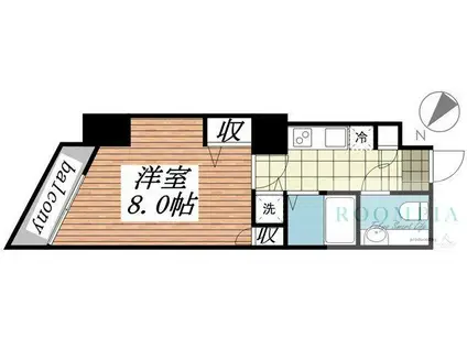 メゾン・ド・ヴィレ目黒(1K/6階)の間取り写真