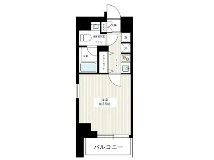 アイル イムーブル西大島(1K/7階)の間取り写真