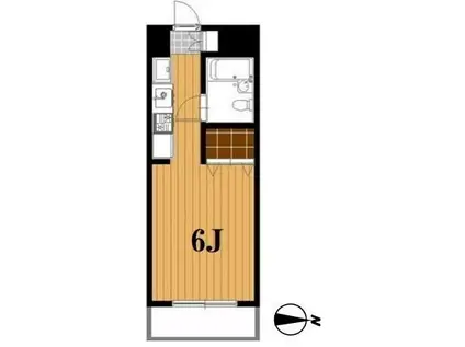 エクセレント西船橋(1K/3階)の間取り写真