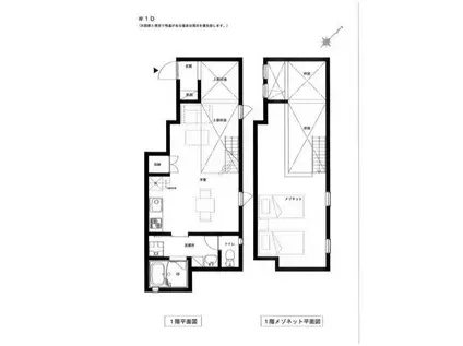 セントアイヴス渋谷(1LDK/2階)の間取り写真