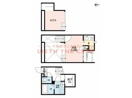 CB鳥栖グラン(1K/1階)の間取り写真