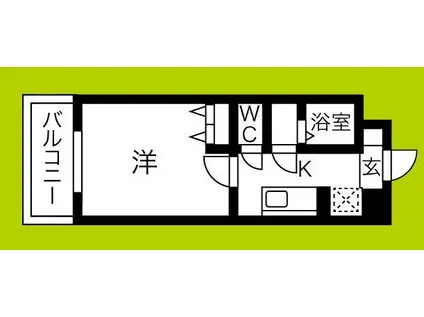 RAINBOW COURT立売堀(1K/9階)の間取り写真