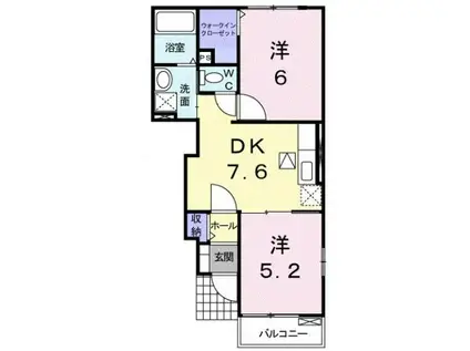 サニ-レジデンスA(2DK/1階)の間取り写真