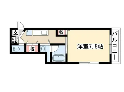 センチュリーパーク六番町(1K/4階)の間取り写真