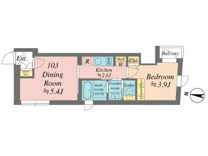 GRANDE SHAKUJIIDAI(1LDK/1階)の間取り写真